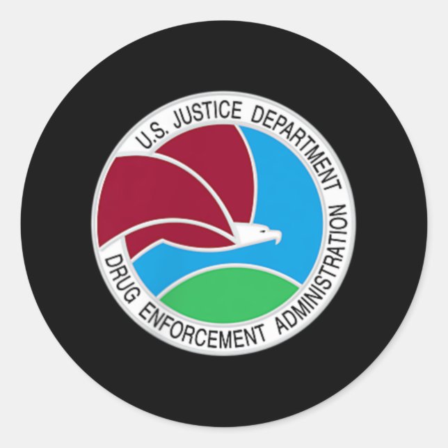 Sticker Rond Drug Enforcement Administration (Devant)