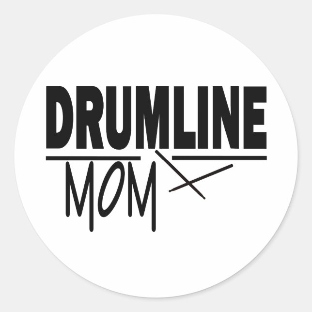 Sticker Rond Drumline Maman (Devant)