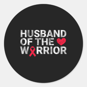 Sticker Rond Du Guerrier du Coeur Sensibilisation aux maladies