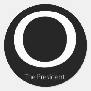 STICKER ROND DU PRÉSIDENT