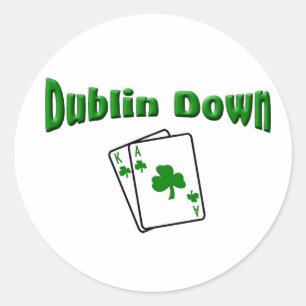 Sticker Rond Dublin Down