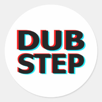 Sticker Rond Dubstep Filty dub step basse techno wobble
