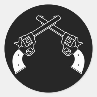 Sticker Rond Duel Pistols