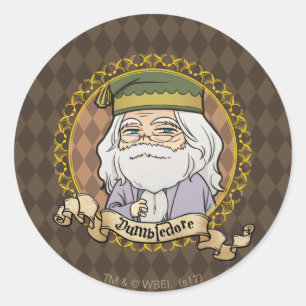 Sticker Rond Dumbledore en anime