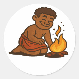 Sticker Rond Dumi Fire Keeper