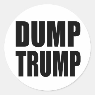 STICKER ROND "DUMP TRUMP"