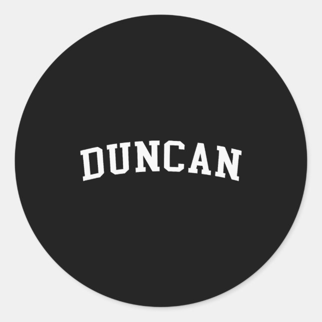 Sticker Rond Duncan  (Devant)