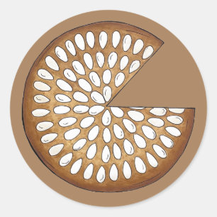 Sticker Rond Dundee Cake Scotland Scotland Scotland Food Britis