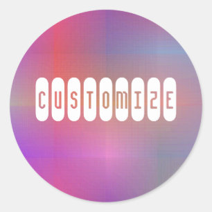 Sticker Rond Dusky Color III - Modèle