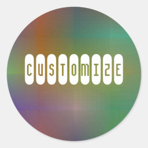 Sticker Rond Dusky Color VI - Modèle