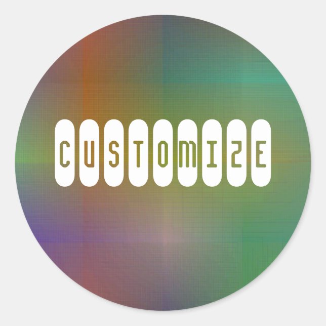 Sticker Rond Dusky Color VI - Modèle (Devant)