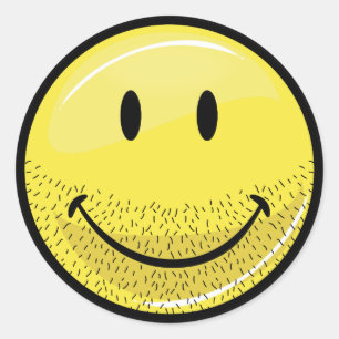 Sticker Rond Dusty Ruff tête roulée