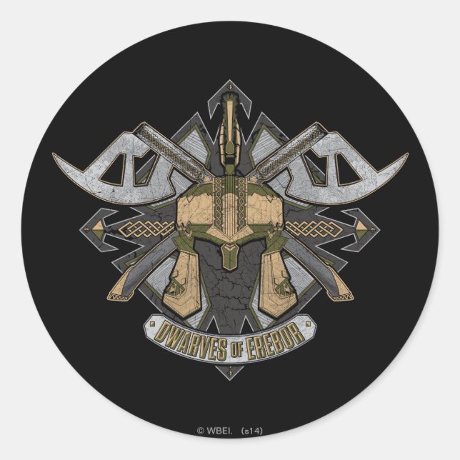 Sticker Rond Dwarves of Erebor (Devant)