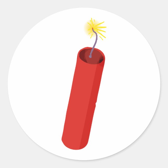 Sticker Rond dynamite (Devant)