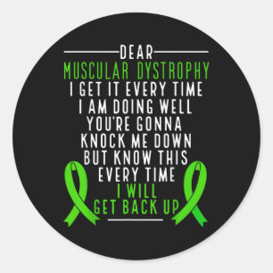 Sticker Rond Dystrophie Musculaire Sensibilisation Je Reviens E