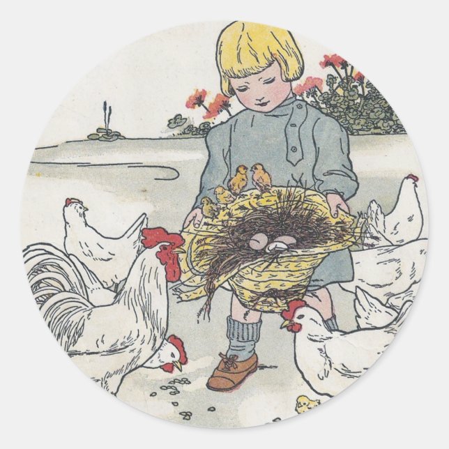 Sticker Rond E est un oeuf (Devant)