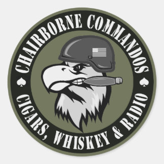 Sticker Rond Eagle de tabagisme rond