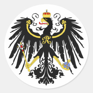 Sticker Rond Eagle - Flagge Preußens - Reichsadle prussiens