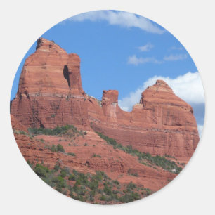 Sticker Rond Eagle Rock I Sedona Arizona Photographie de voyage
