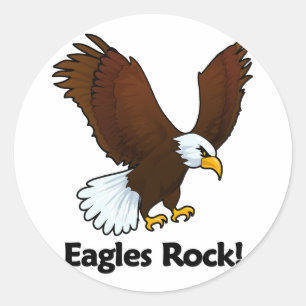 Sticker Rond Eagles Rock !
