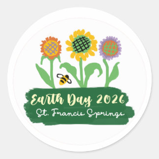 Sticker Rond Earth Day 2026
