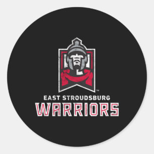 Sticker Rond East Stroudsburg Esu Guerriers Grande