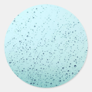 Sticker Rond eau de pluie