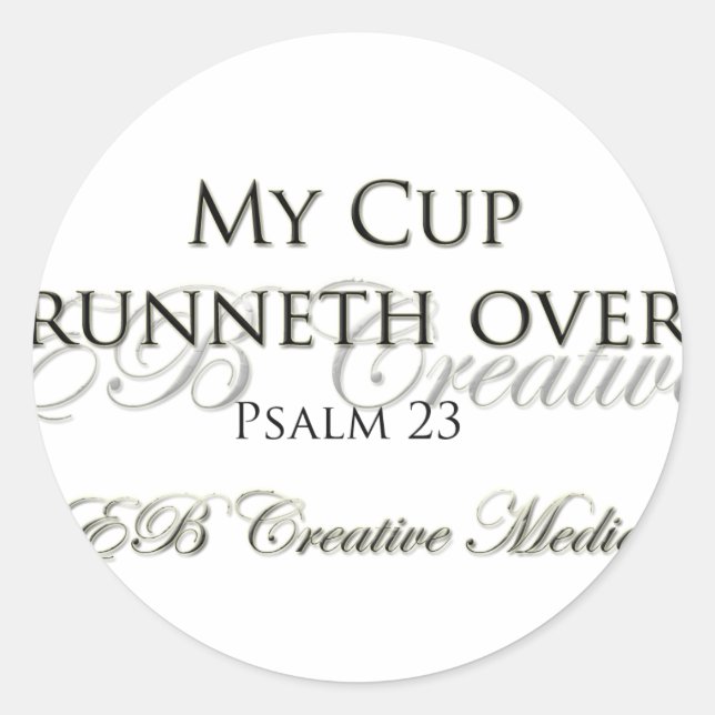 Sticker Rond EB Creative Media - Ma course de Coupe (Devant)