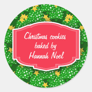 Sticker Rond Échange de cookies personnalisés, articles de boul