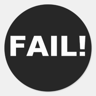 STICKER ROND ÉCHEC !