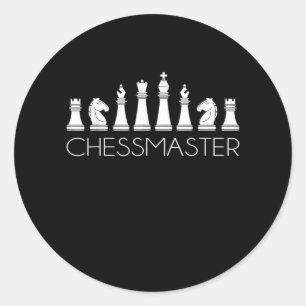 Sticker Rond Échecs - Chessmaster
