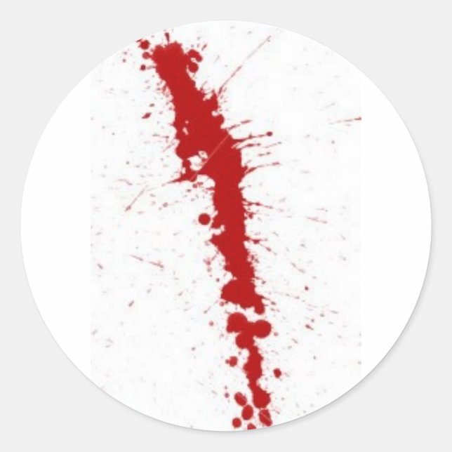 Sticker Rond éclaboussure de sang (Devant)