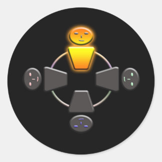 Sticker Rond Éclair