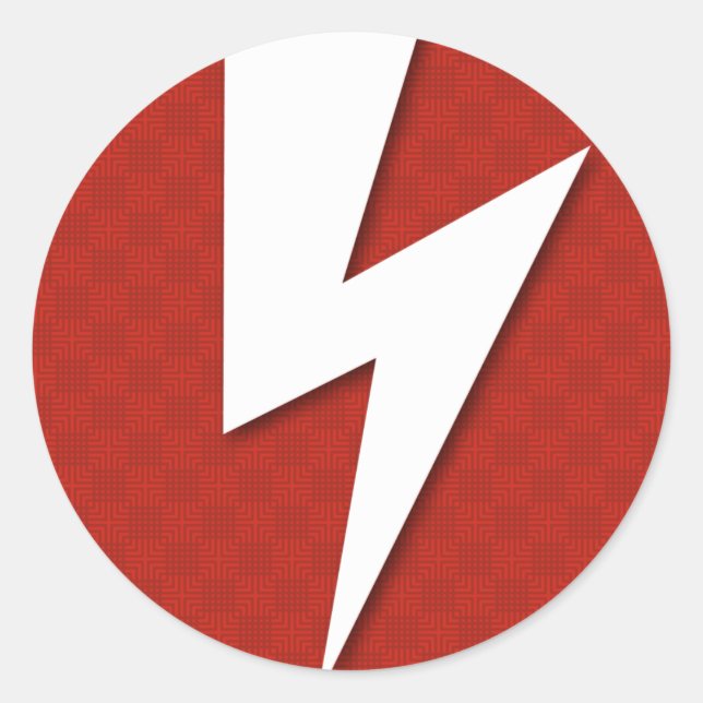 Sticker Rond Éclair, boulon (Devant)