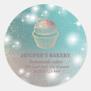 Sticker Rond Éclairage brillant rouleau pin & whisky chef boula