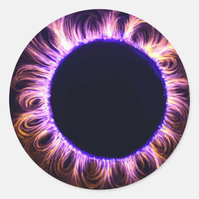 Sticker Rond éclipse solaire (Devant)