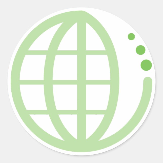 Sticker Rond eco earth (Devant)