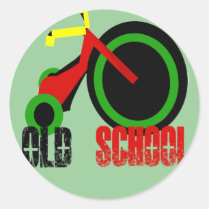 Sticker Rond École ancienne