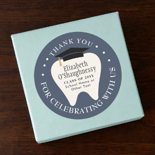 Sticker Rond École de dentisterie diplôme de remerciement