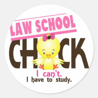 Sticker Rond École de droit Chic 1