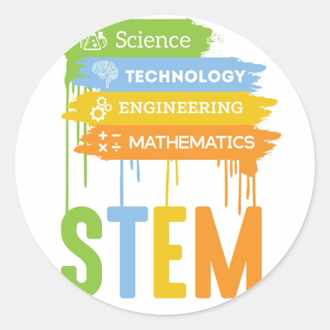 Sticker Rond École de mathématiques de génie technologique des  (Devant)