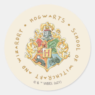Sticker Rond École de sorcellerie et de magie HOGWARTS™
