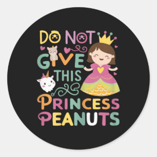 Sticker Rond École Primaire Princesse Et L'Allergie De L'Arachi