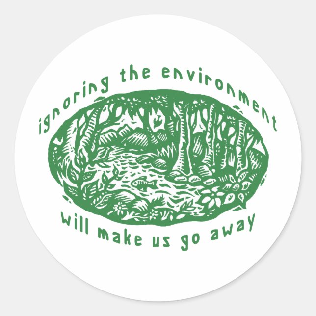 Sticker Rond Écologique (Devant)