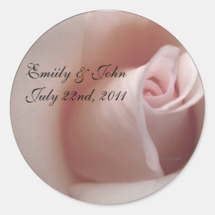 Sticker Rond Économies de rose de rose les joints d'invitations