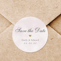 Économisez la date de mariage à l'aquarelle rose t