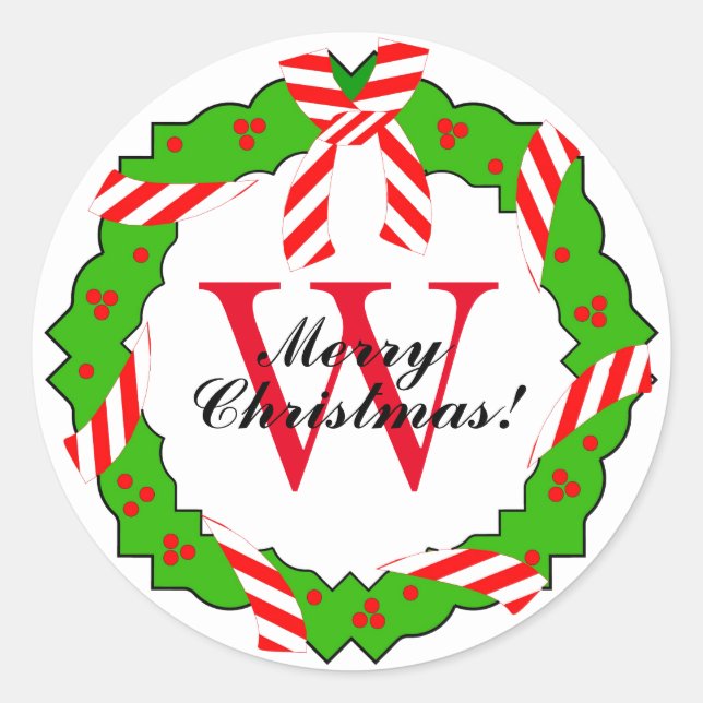 STICKER ROND ÉCRAN CHIC STICKER_CHRISTMAS #1 SUR BLANC (Devant)