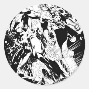 Sticker Rond Écran Flash et vert 2