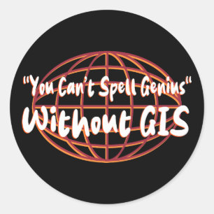 Sticker Rond Écran géospatial/Surveyeur