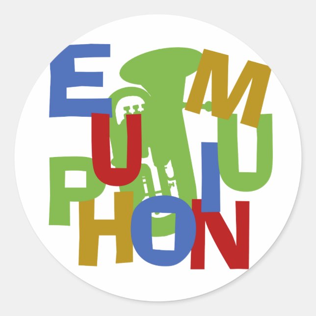 Sticker Rond Écrasement EUPHONIQUE (Devant)